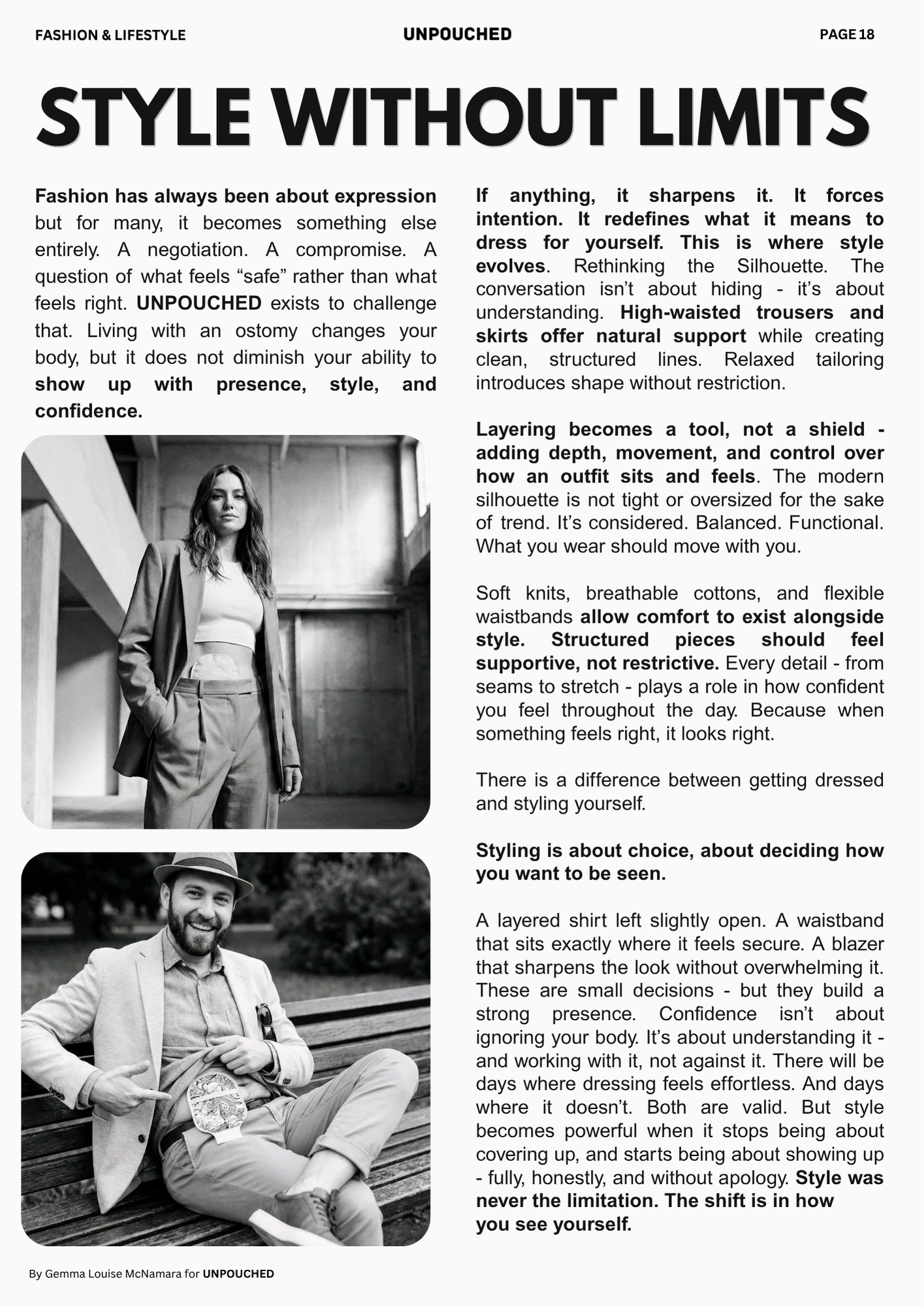FASHION TIPS - ISSUE 01 -STYLE WITHOUT LIMITS - SPRING 2026 OSTOMY TIPS