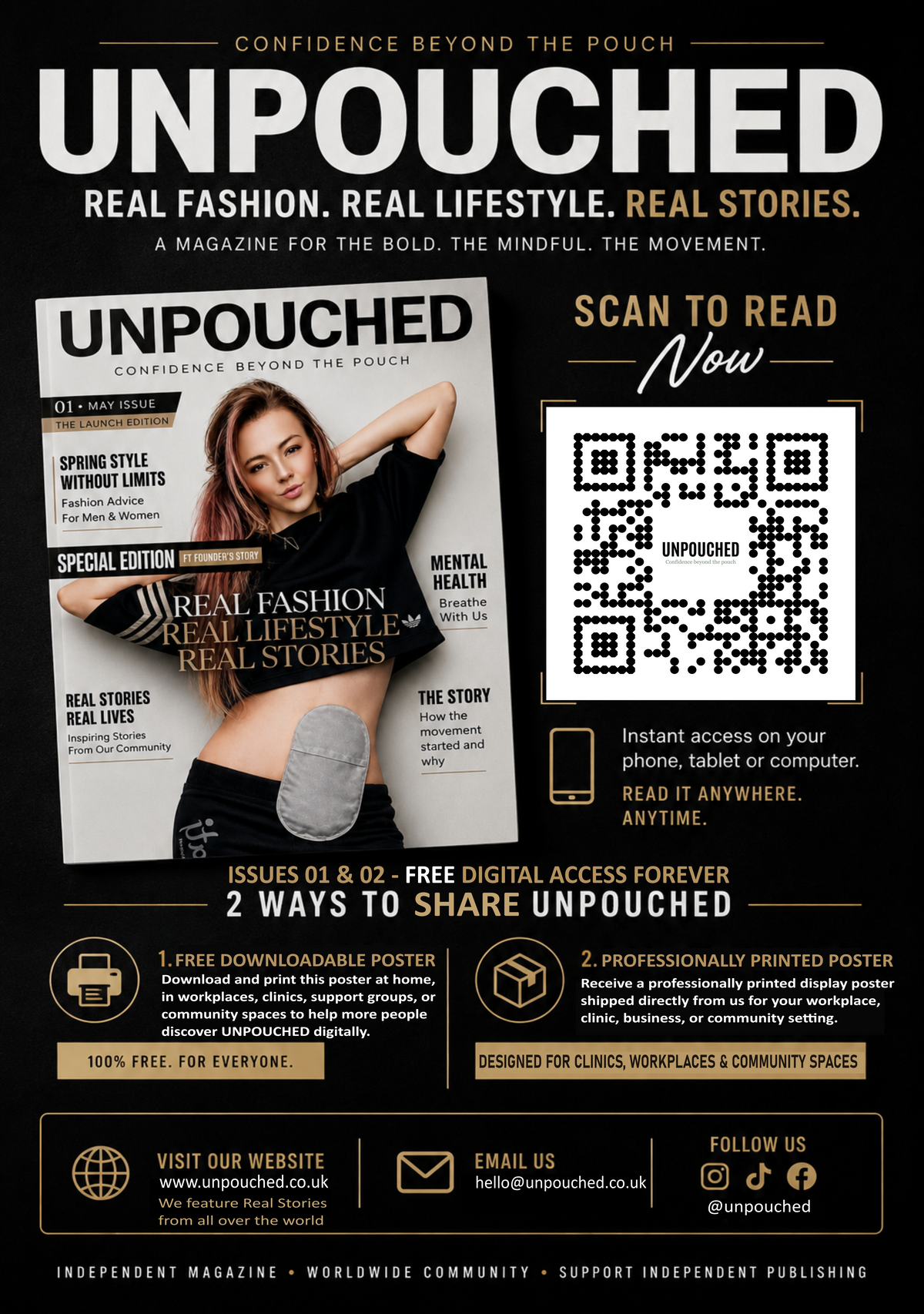 2 WAYS TO SHARE UNPOUCHED MAGAZINE